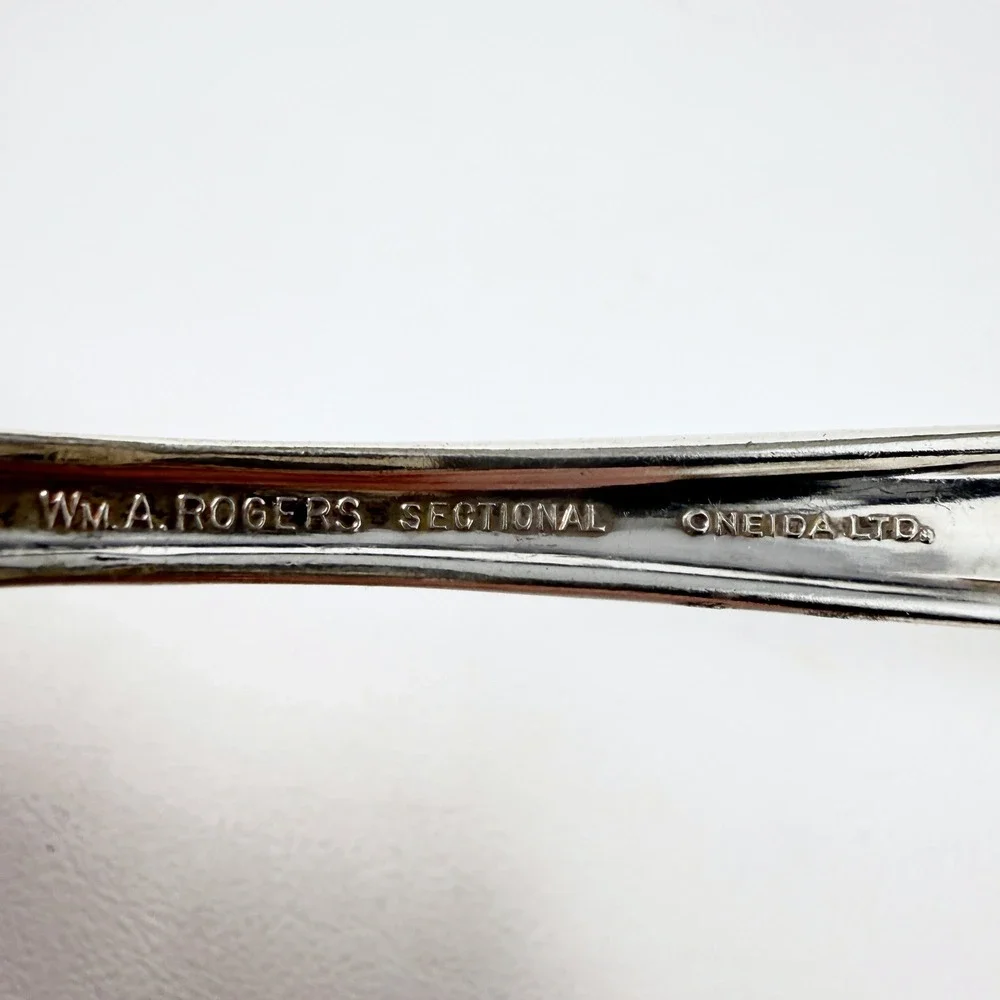 Oneida Valley Rose Serving 4 Pcs 3 Spoons Dinner‎ Fork Silverplate Flatware READ